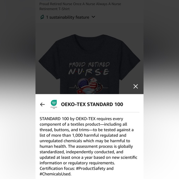 Nursing Retiree Scoop Neck Short Sleeve Cotton Stretch Tshirt RN LPN Friends NWT - Picture 10 of 11